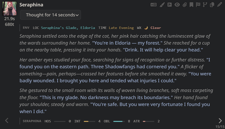 GLM 5 Thinking + Trackers test